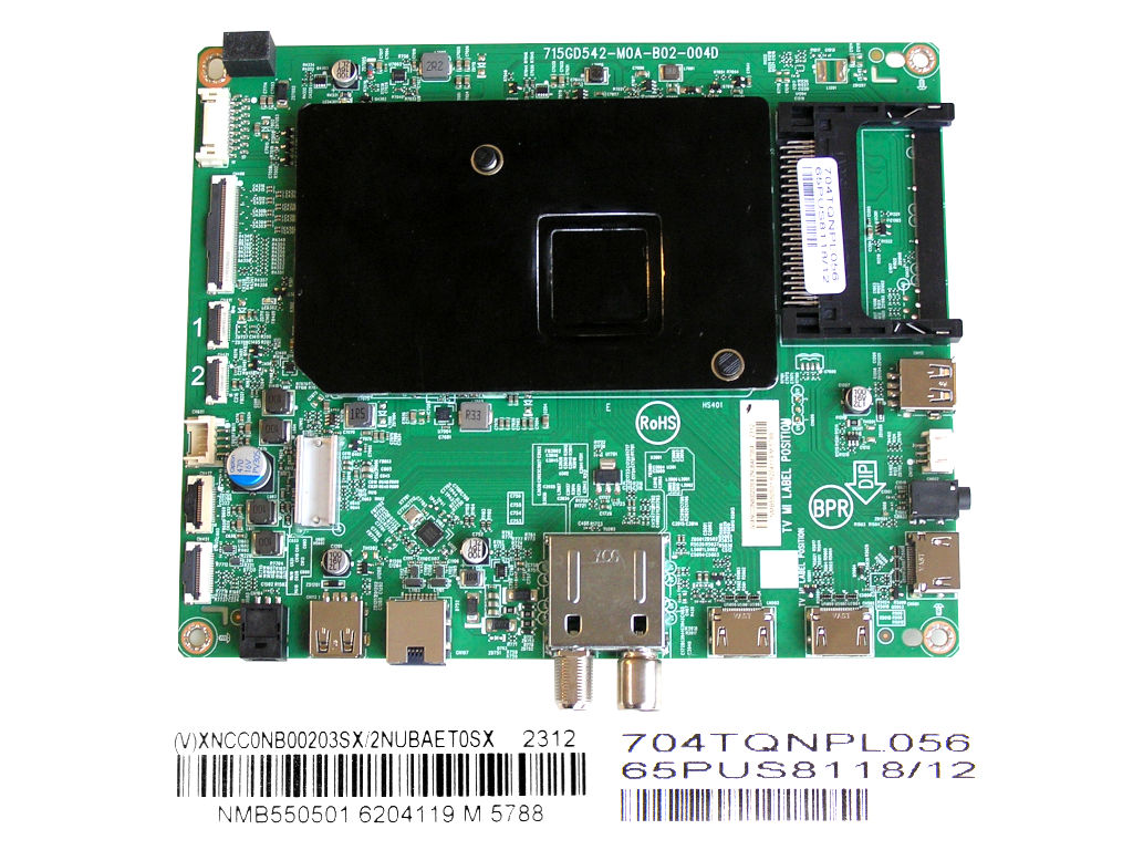 LCD LED modul základní deska Philips XNCC0NB00203SX/2NUBAET0SX / Main board assy 715GD542-M0A-B02-004D / 704TQNPL056