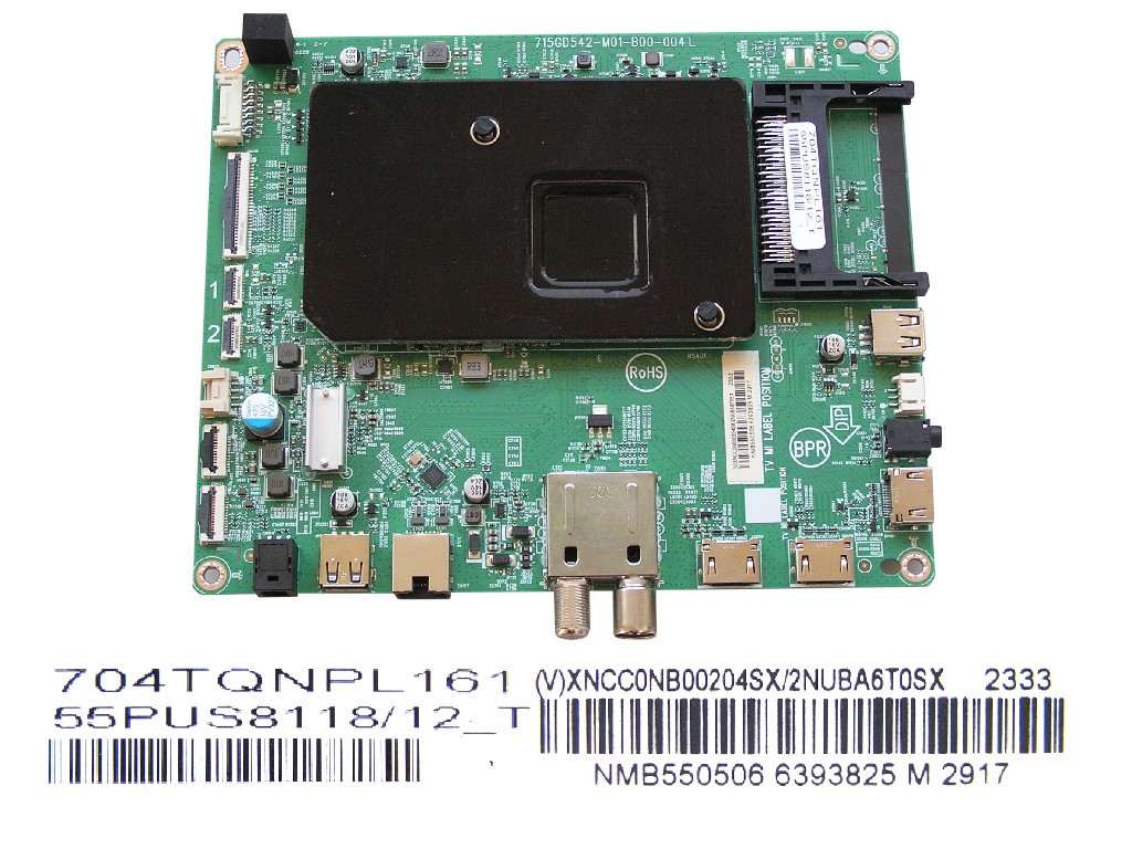 LCD LED modul základní deska Philips XNCC0NB00204SX/2NUBA6T0SX / Main board assy 715GD542-M01-B00-004L / 704TQNPL161