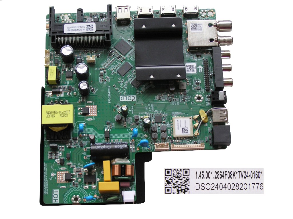 LCD LED modul základní deska SENCOR  SLE43FS802TCSB / Main board assy P75-2864FV6.2 / DS02404028201776