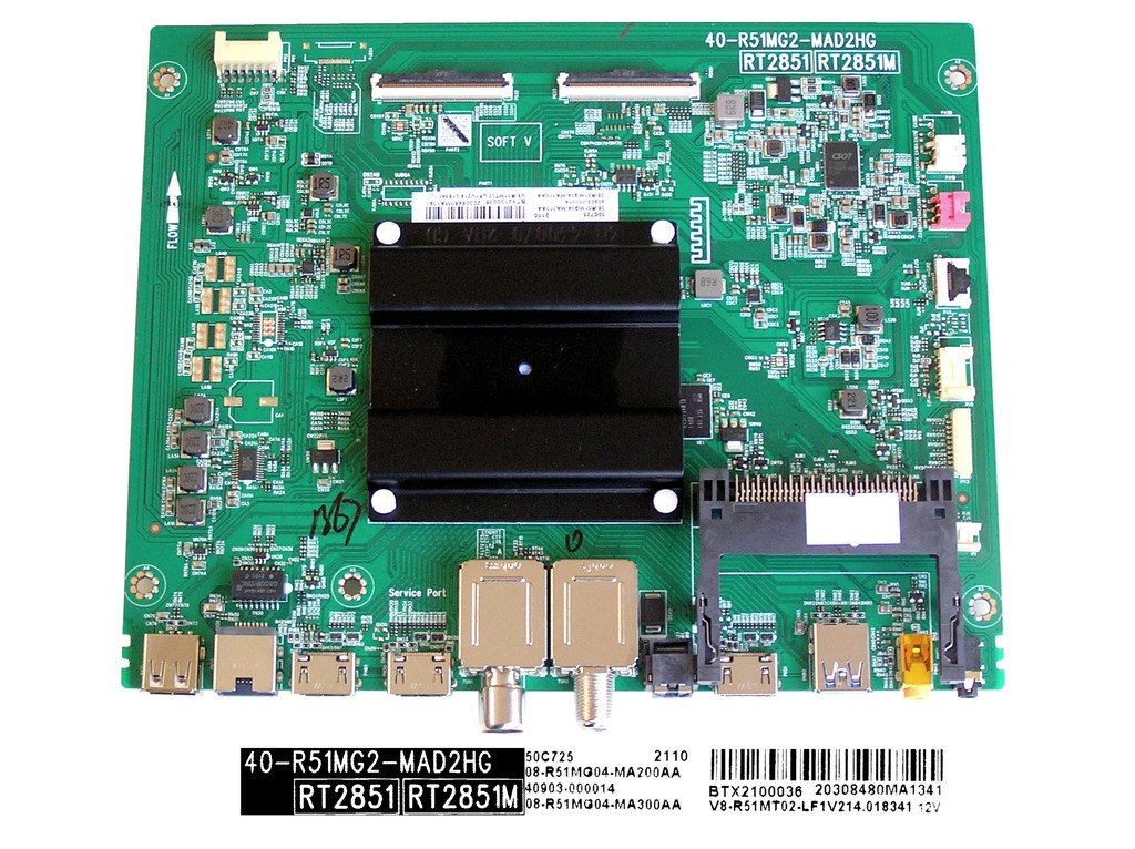 LCD LED modul základní deska TCL 08-R51MG04-MA200AA / Main board assy 40-R51MG2-MAD2HG