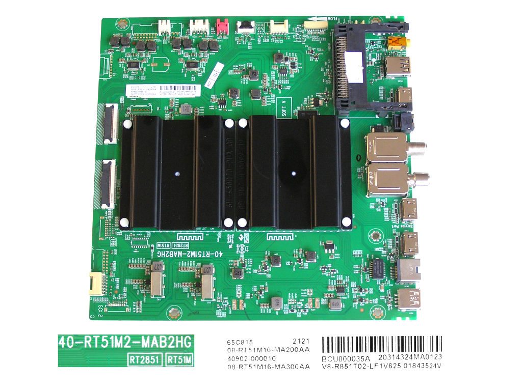 LCD LED modul základní deska TCL 08-RT51M16-MA200AA / Main board assy 40-RT51M2-MAB2HG