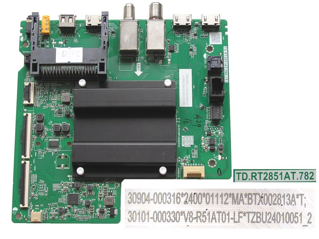 LCD LED modul základní deska TCL 58V6BX1 30904-000316-2400 / Main board assy TD.RT28851AT.782