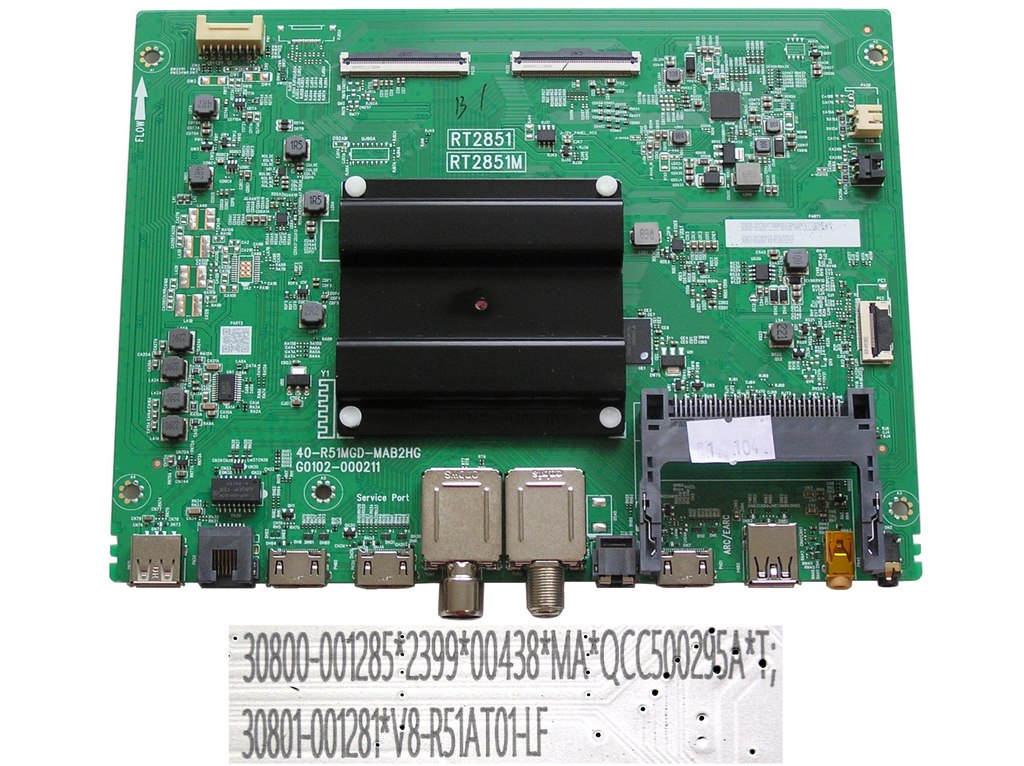 LCD LED modul základní deska TCL 75V6B 30800-001285 / Main board assy 40-R51MGD-MAB2HG
