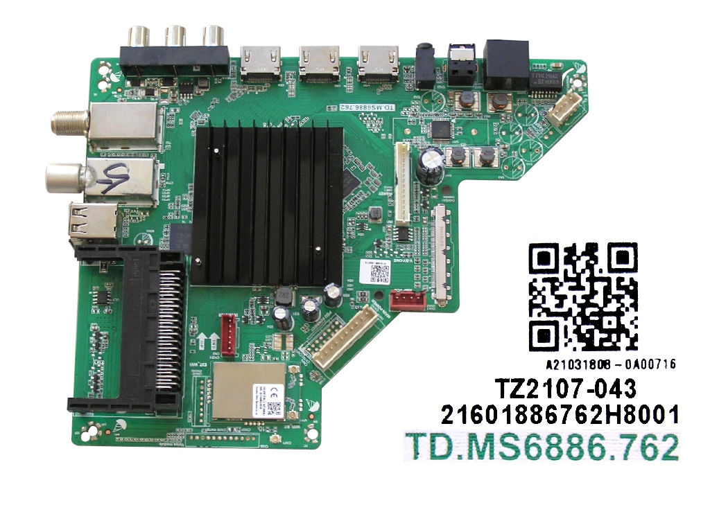 LCD LED modul základní deska TESLA 58E610BUS / Main board assy TD.MS6886.762 / A21031806-0A00716 / TZ2107-043