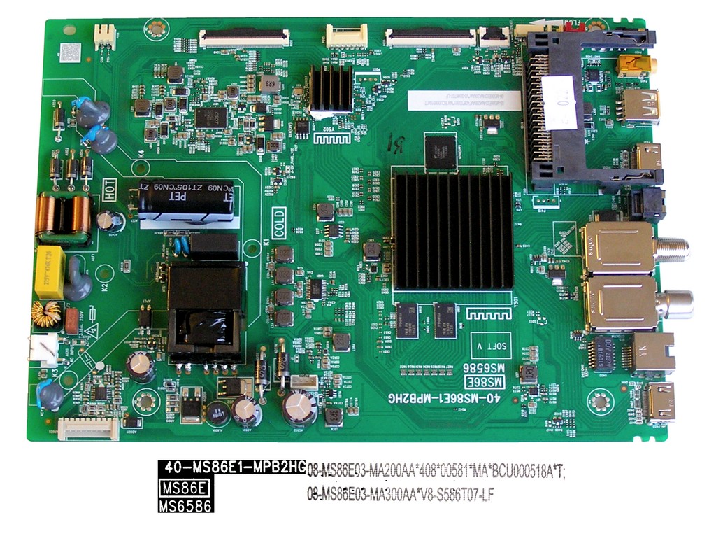 LCD LED modul základní deska Thomson 08-MS86E03-MA200AA / Main board assy 40-MS86E1-MPB2HG