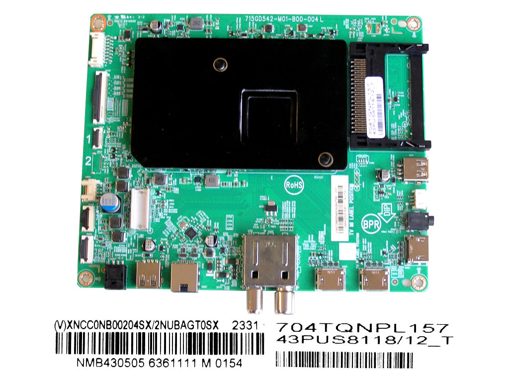 LCD LED modul základní deska XNCC0NB00204SX/2NUBAGT0SX / Main board assy 715GD542-M01-B00-004L / 704TQNPL157