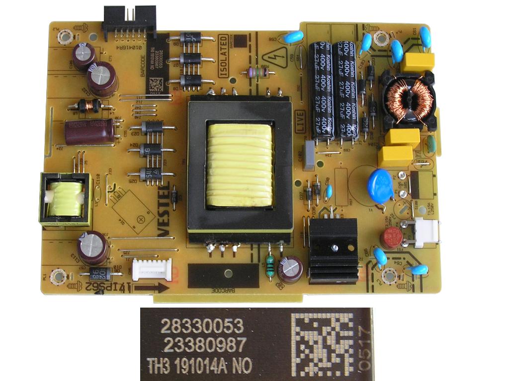 LCD LED modul zdroj 17IPS62 / SMPS POWER BOARD Vestel 23380987