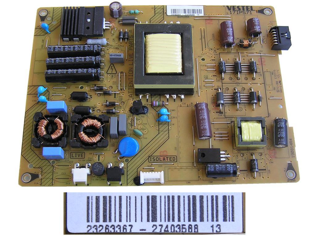 LCD LED modul zdroj 17IPS71 / 23263367 / SMPS power supply board 23263367