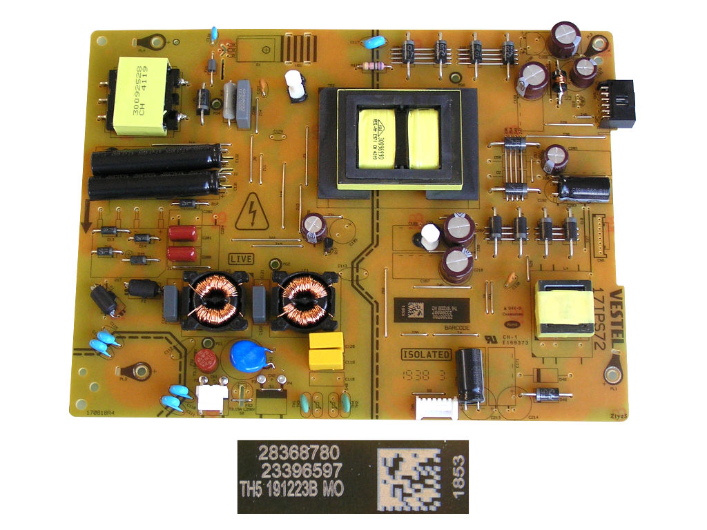 LCD LED modul zdroj 17IPS72 / SMPS POWER BOARD Vestel 23396597 / 23340904