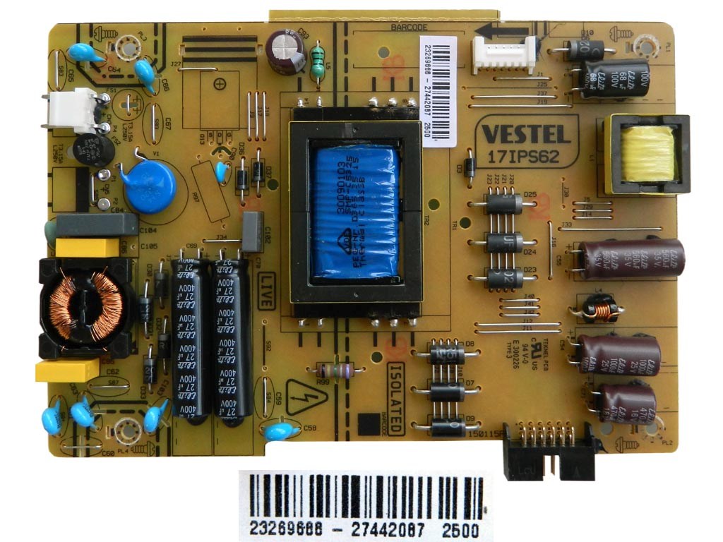 LCD LED modul zdroj 23269688 / SMPS power board 17IPS62 / 23269688