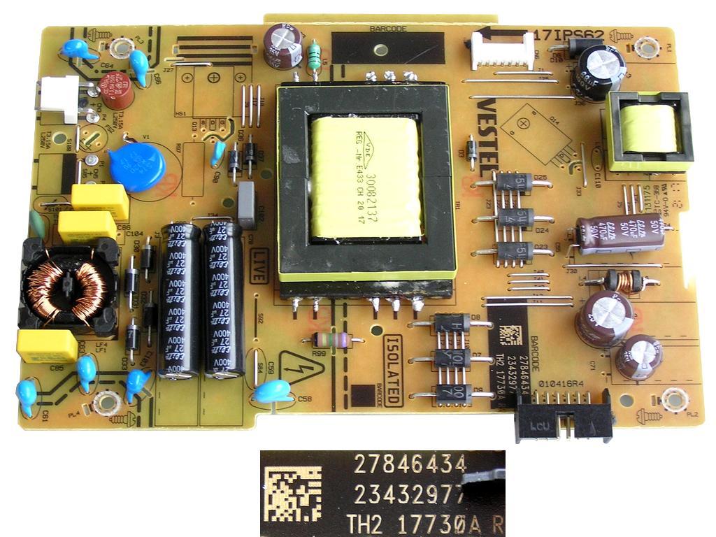 LCD LED modul zdroj 23432977 / SMPS powe board 17IPS62 / 23432977