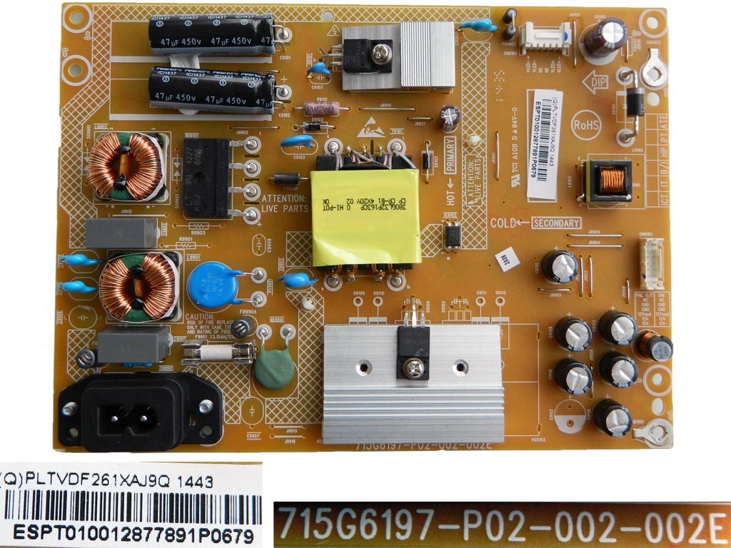 LCD LED modul zdroj 715G6197P02002002E / SMPS Power Board 715G6197-P02-002-002E