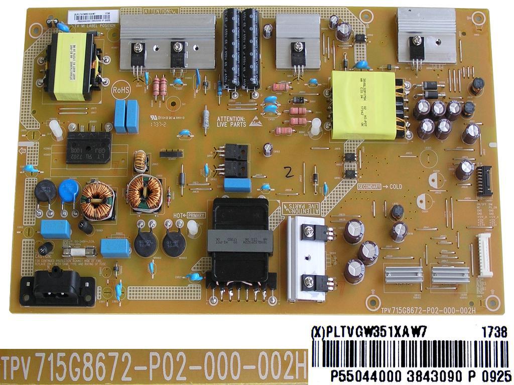 LCD LED modul zdroj PLTVGW351XAW7  / SMPS power supply board 715G8672-P02-000-002H  / 996597301758