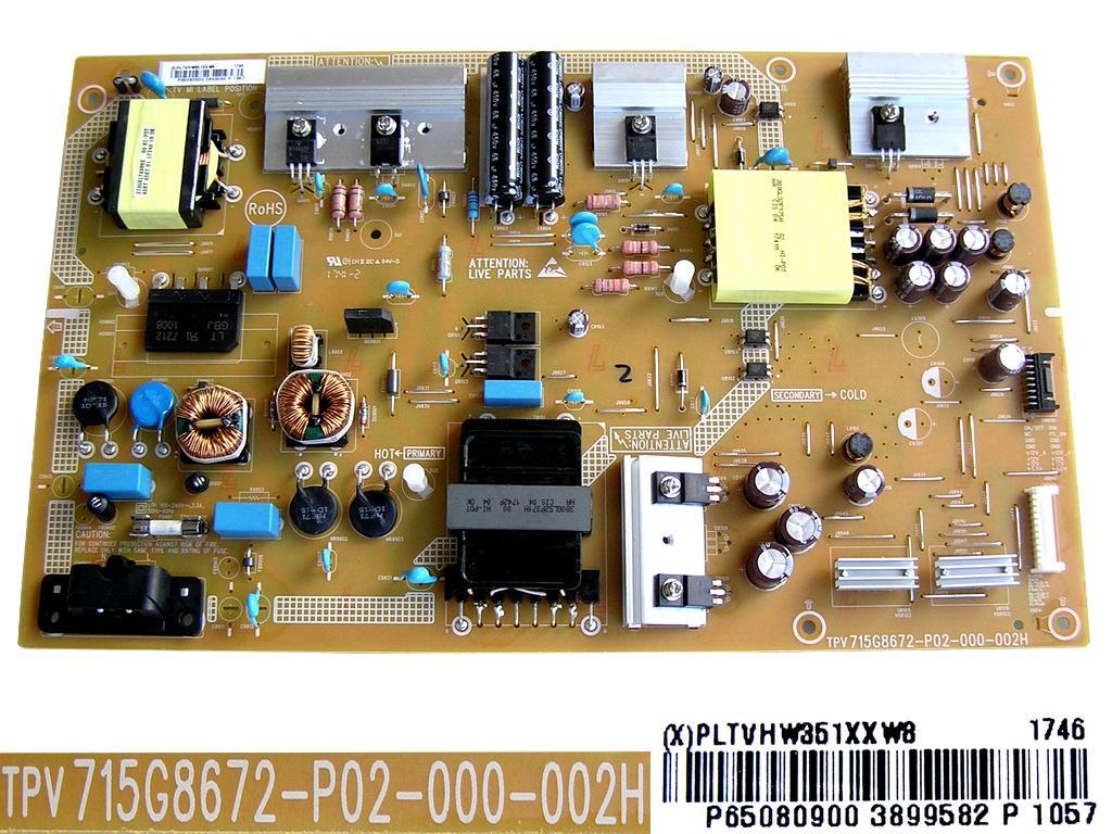 LCD LED modul zdroj PLTVHW351XXW8 / SMPS board unit 715G8672-P02-000-002H / Philips 996597306988