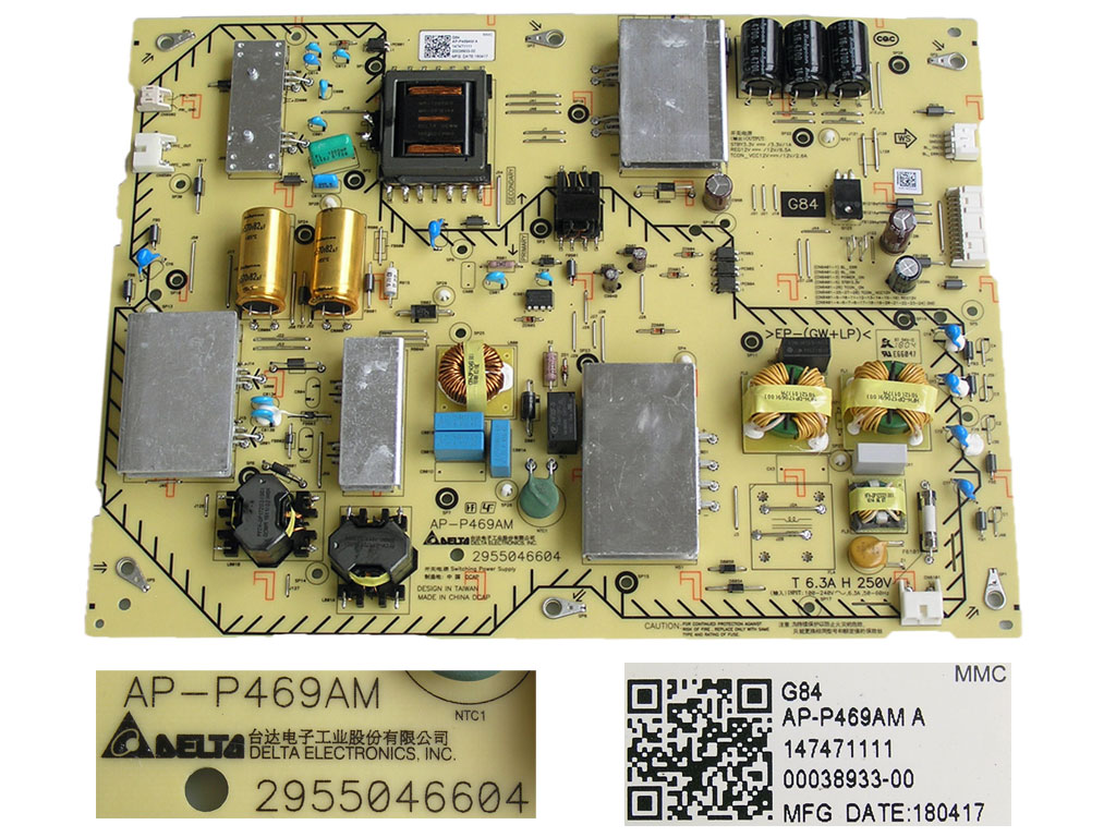 LCD LED modul zdroj Sony G84 AP-P469AMA / LED inverter driver board 147471111 / 2955046604