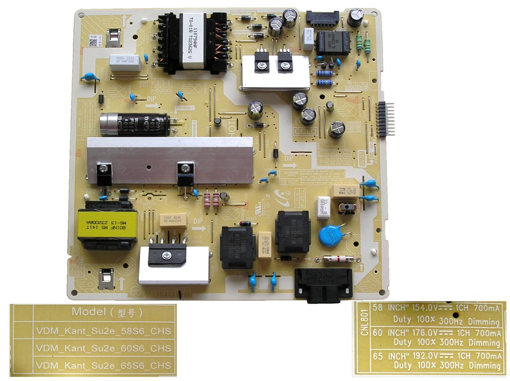 LCD LED modul zdroj VCDM_:Kant_Su2e_65S6_CHS / SMPS power supply board 65 inch Samsung