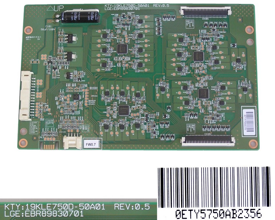 LCD modul LED driver aktivního HDR EBR89830701 / HDR driver board assy 19KLE750D-50A01 REV:0.5