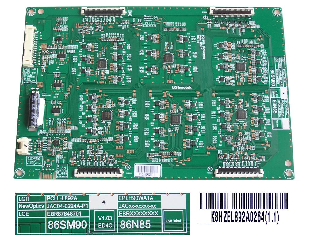 LCD modul LED driveru PCLL-L892A / LED inverter board EBR87848701 / EPLH90WA1A