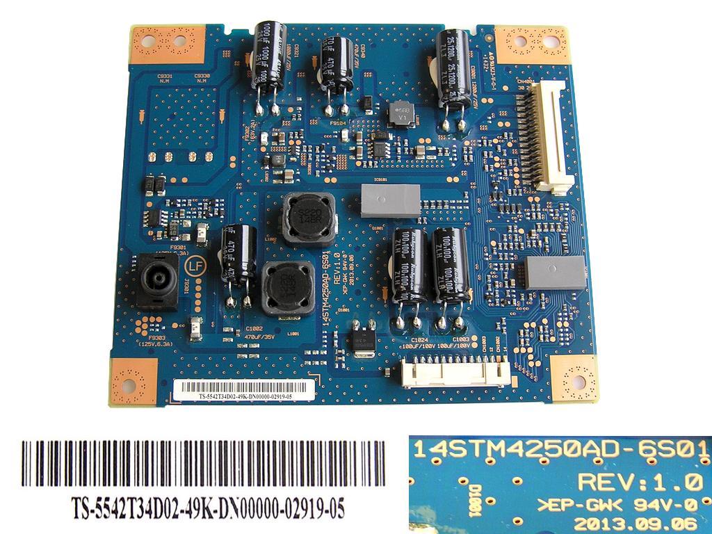 LCD modul LED inverter 14STM4250AD-6S01/ LED inverter board TS-5542T34D02