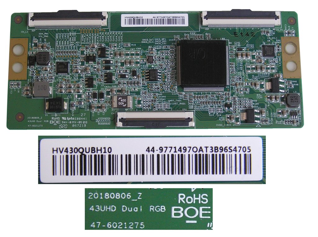 LCD modul T-CON  43UHD Duai RGB 47-6021275 / T-con board HV430QUBH10 44-9771461