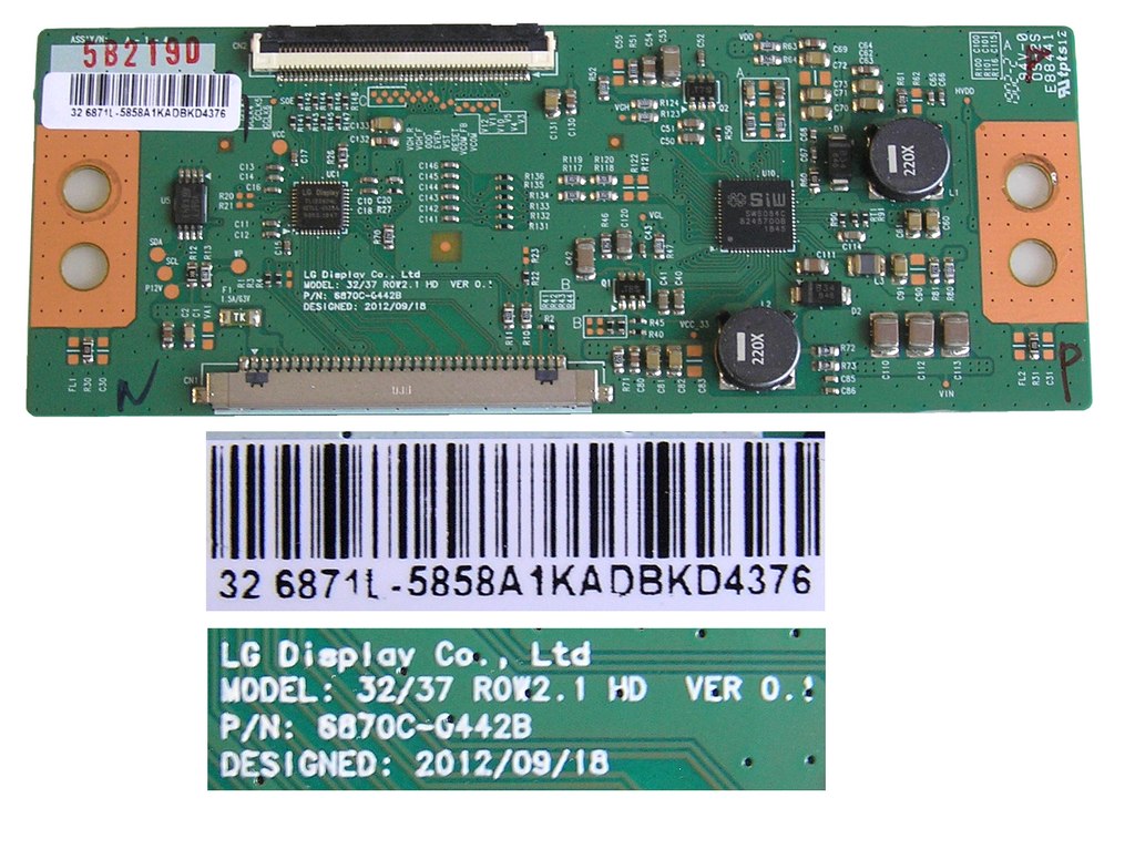 LCD modul T-CON 6870C-0442B / TCON board 6871L-5858A