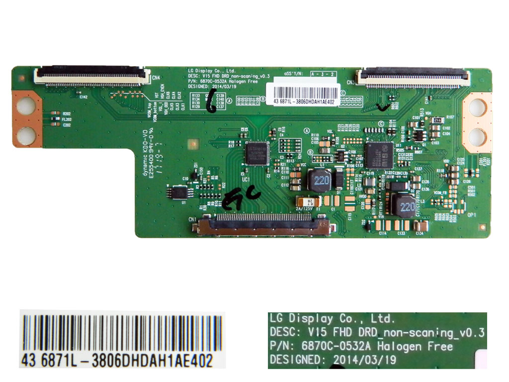 LCD modul T-CON 6870C-0532A / TCON board 6870C0532A / 6871L-3806D