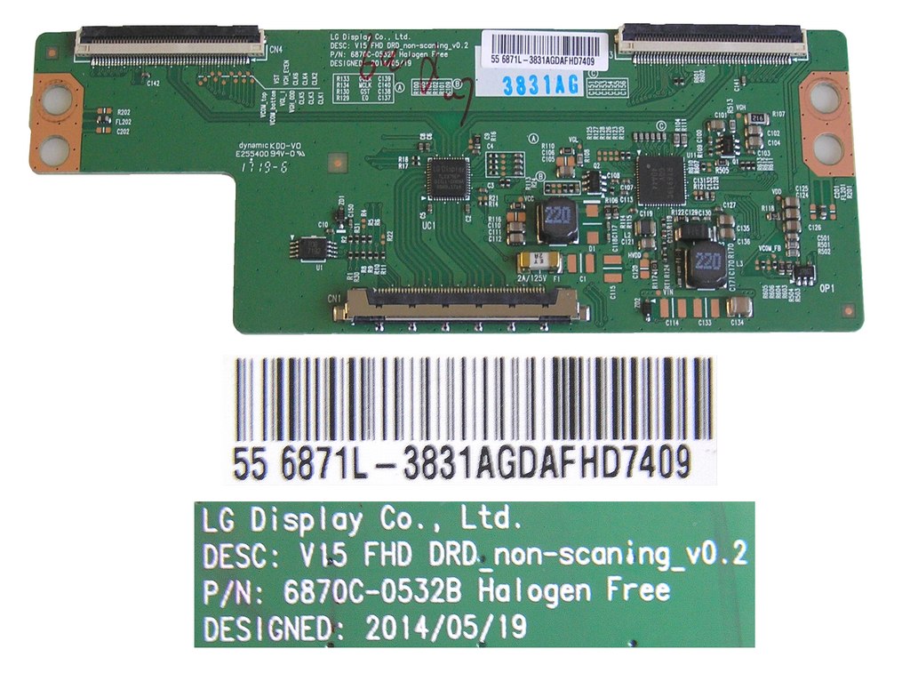 LCD modul T-CON 6870C-0532B / TCON board 6870C0532B / 6871L-3831A
