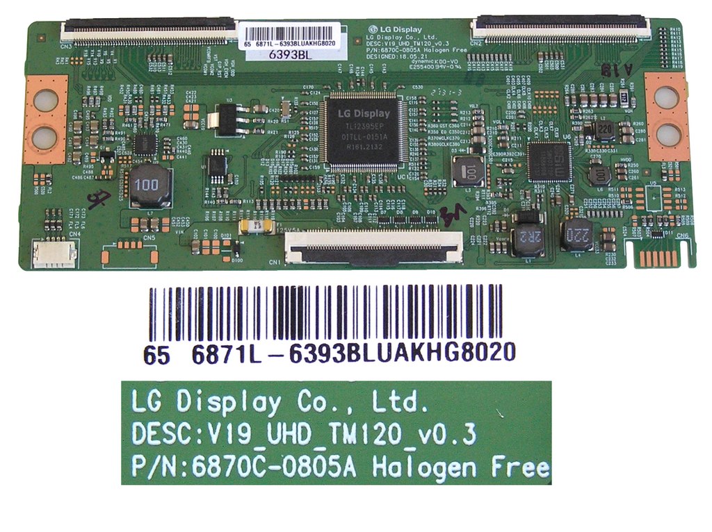 LCD modul T-CON  6871L-6393B / T-con board 6870C-0805A / V19_UHD_TM120 V0.3