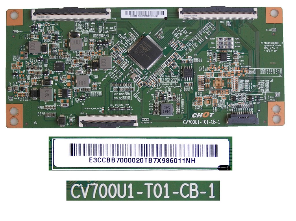 LCD modul T-CON CV700U1-T01-CB-1 / TCON board E3CCBB7000020TB7X