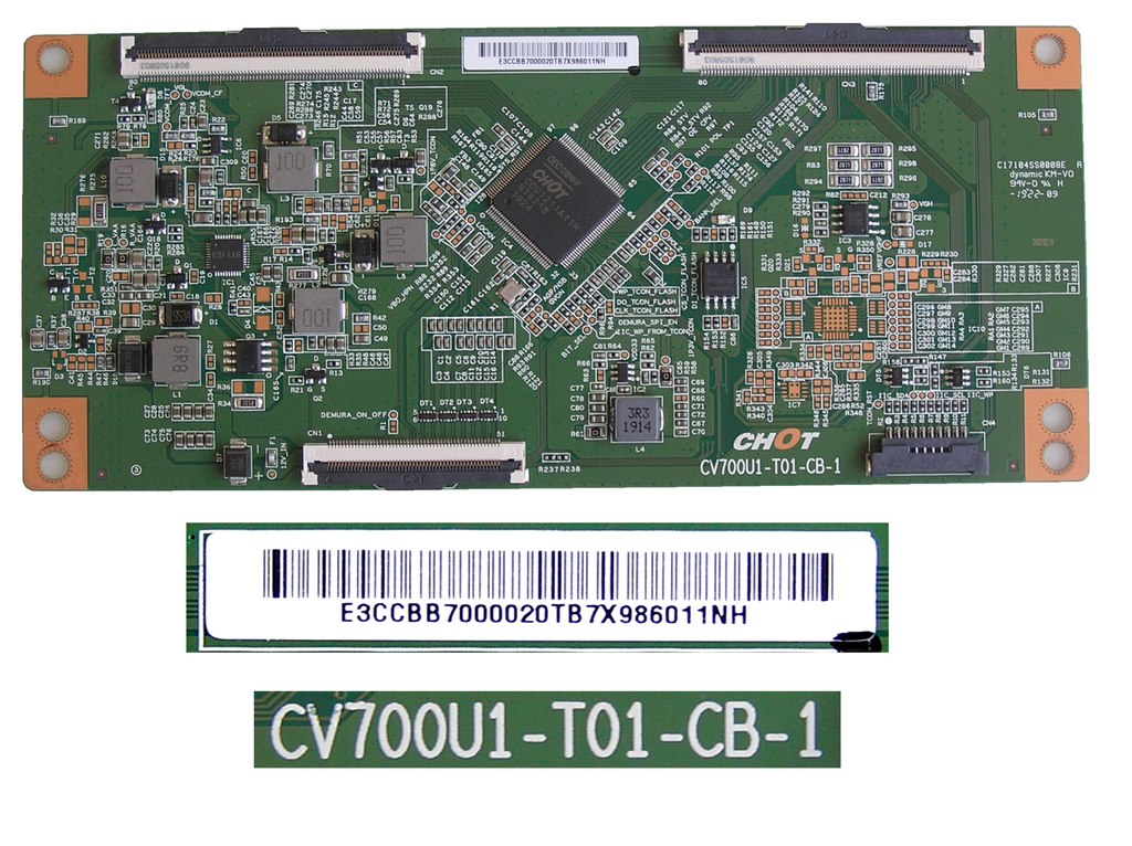 LCD modul T-CON CV700U1-T01-CB-1  / TCON board E3CCBB7000020TB7X