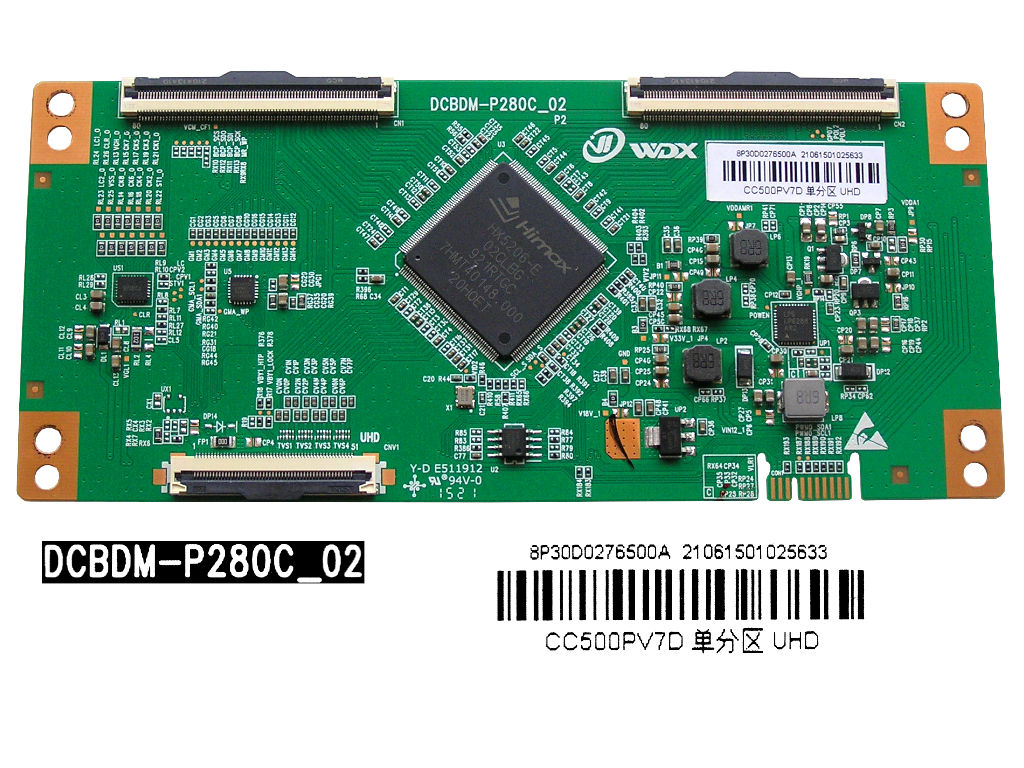 LCD modul T-CON DCBDM-P280C / TCON board CC500PV7D UHD
