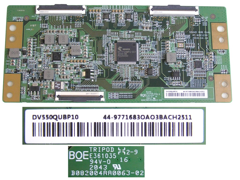 LCD modul T-CON  DV550QUBP10 / TCON board BOE B082004AA0063-02