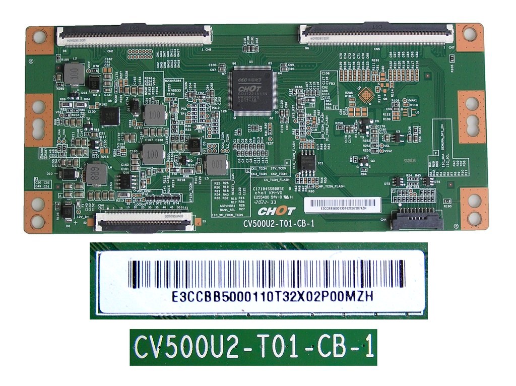 LCD modul T-CON E3CCBB5000110T32X / TCON board CV500U2-T01-CB-1