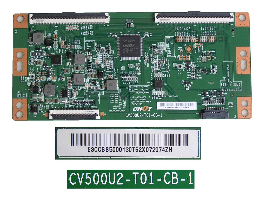 LCD modul T-CON E3CCBB5000130T62X / TCON board CV500U2-T01-CB-1