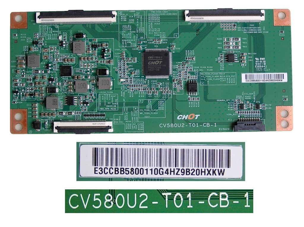 LCD modul T-CON E3CCBB5800110G4HZ / TCON board CV580U2-T01-CB-1