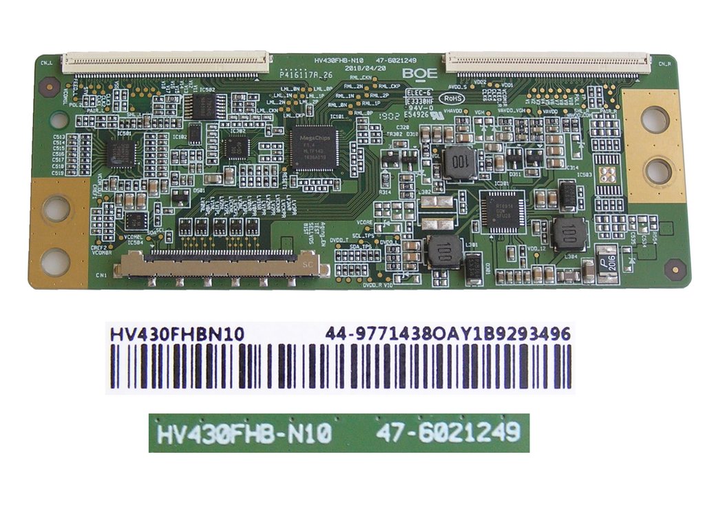 LCD modul T-CON HV430FHB-N10 / TCON HV430FHBN10 / 47-9771438 - varianta B
