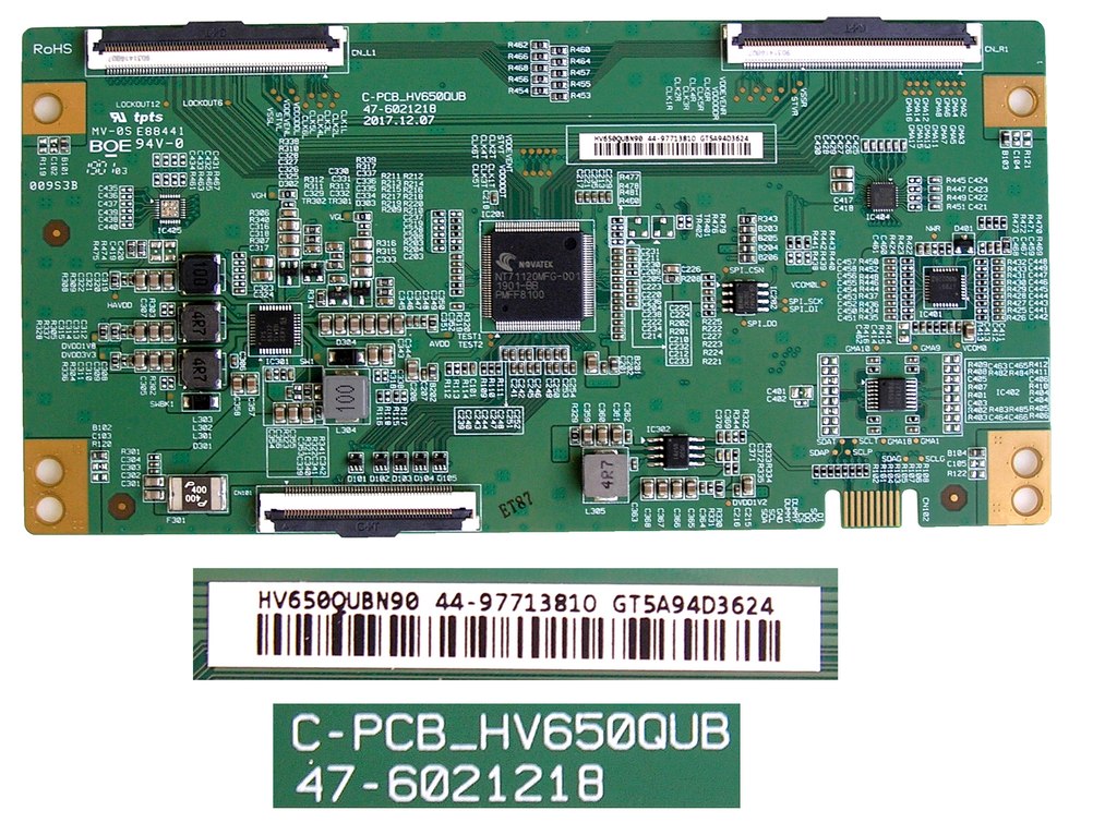 LCD modul T-CON HV650QUBN90 / TCON board C-PCB_HV650QUB 47-6021218 / HV650QUBN90 47-97713810