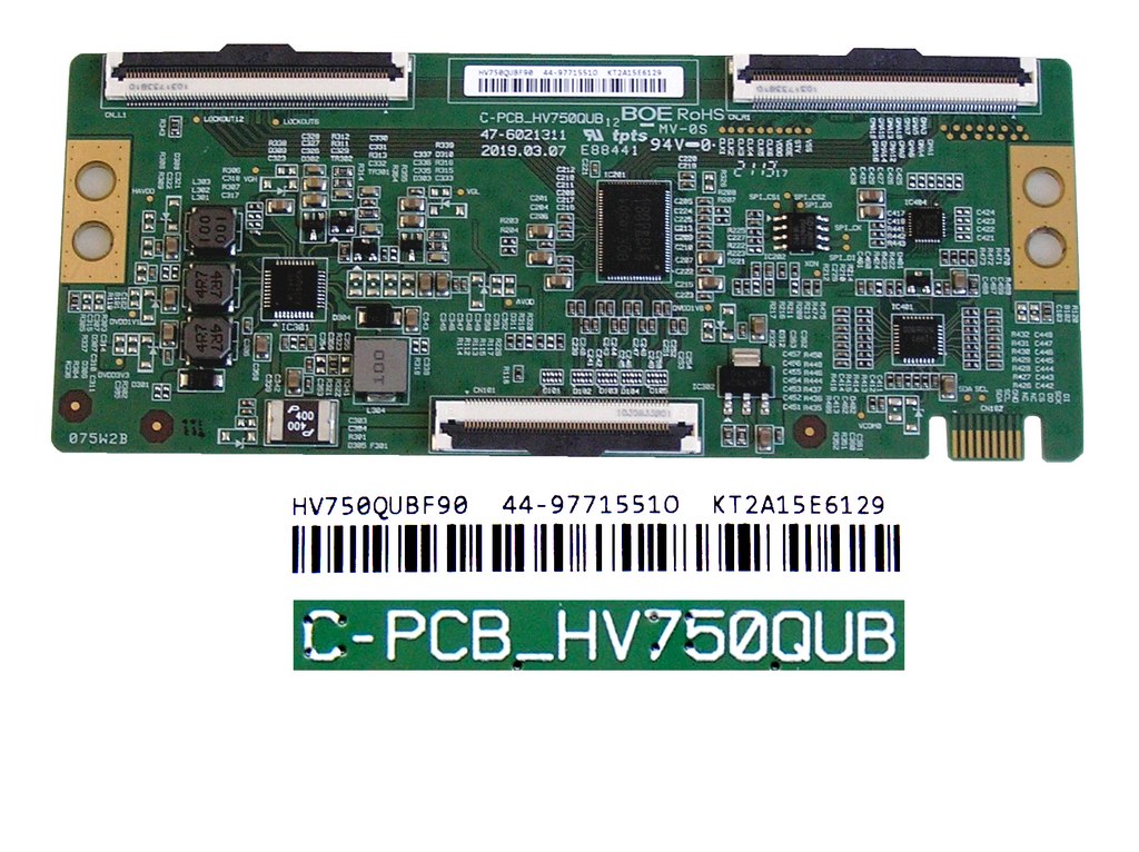 LCD modul T-CON HV750QUBF90 / T-con board HV750QUBF90 44-97715510