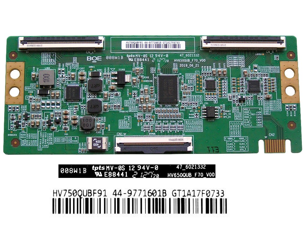 LCD modul T-CON HV750QUBF91 / T-con board HV750QUBF91 44-9771601B, 44-9771601C