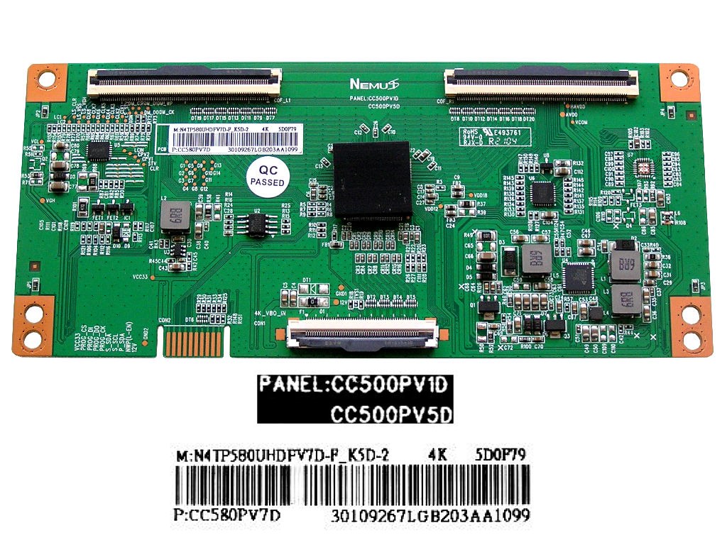 LCD modul T-CON N4TP580UHDPV7F_K5D-2 / TCON board Vestel 30109267 / CC580PV7D