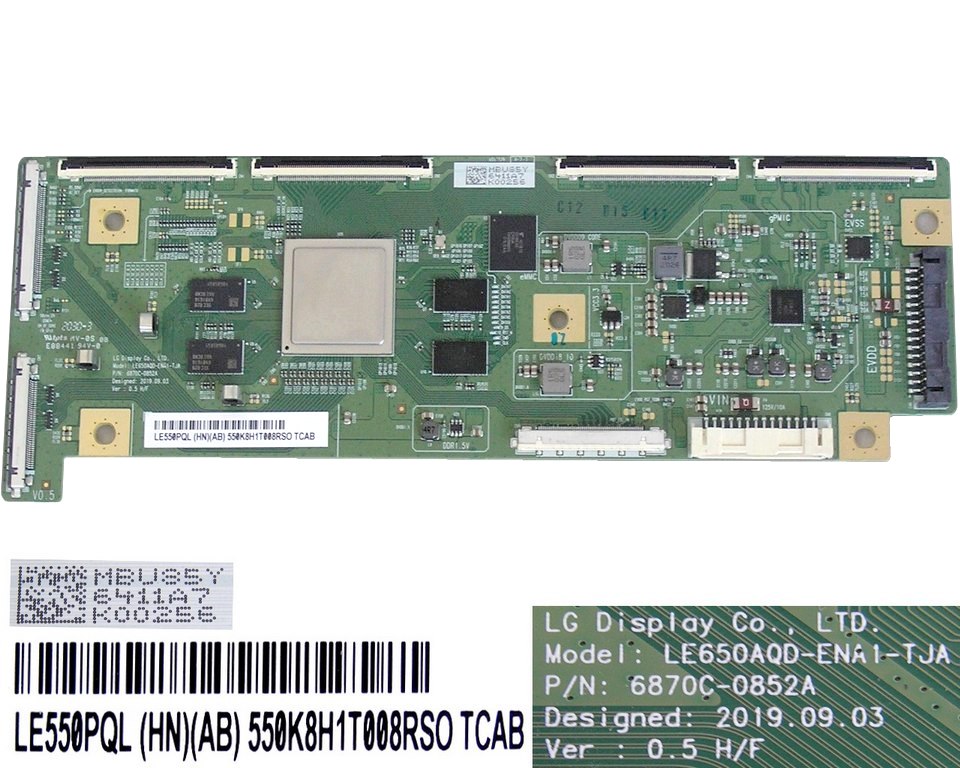 LCD modul T-CON OLED LE650AQD-ENA1-TJA / T-CON board O-LED  6870C-0852A / LE550PQL (HN)(AB) / EAT65147601