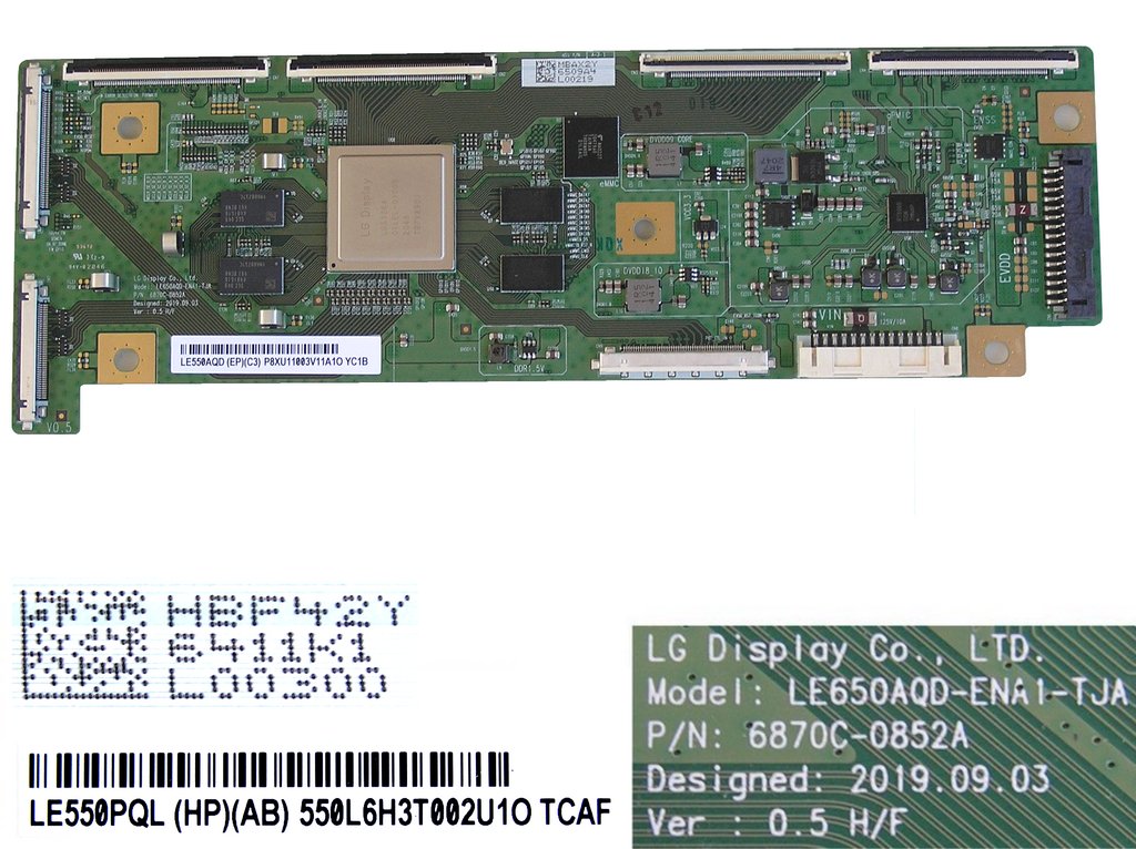 LCD modul T-CON OLED LE650AQD-ENA1-TJA / T-CON board O-LED  6870C-0852A / LE550PQL (HP)(AB)