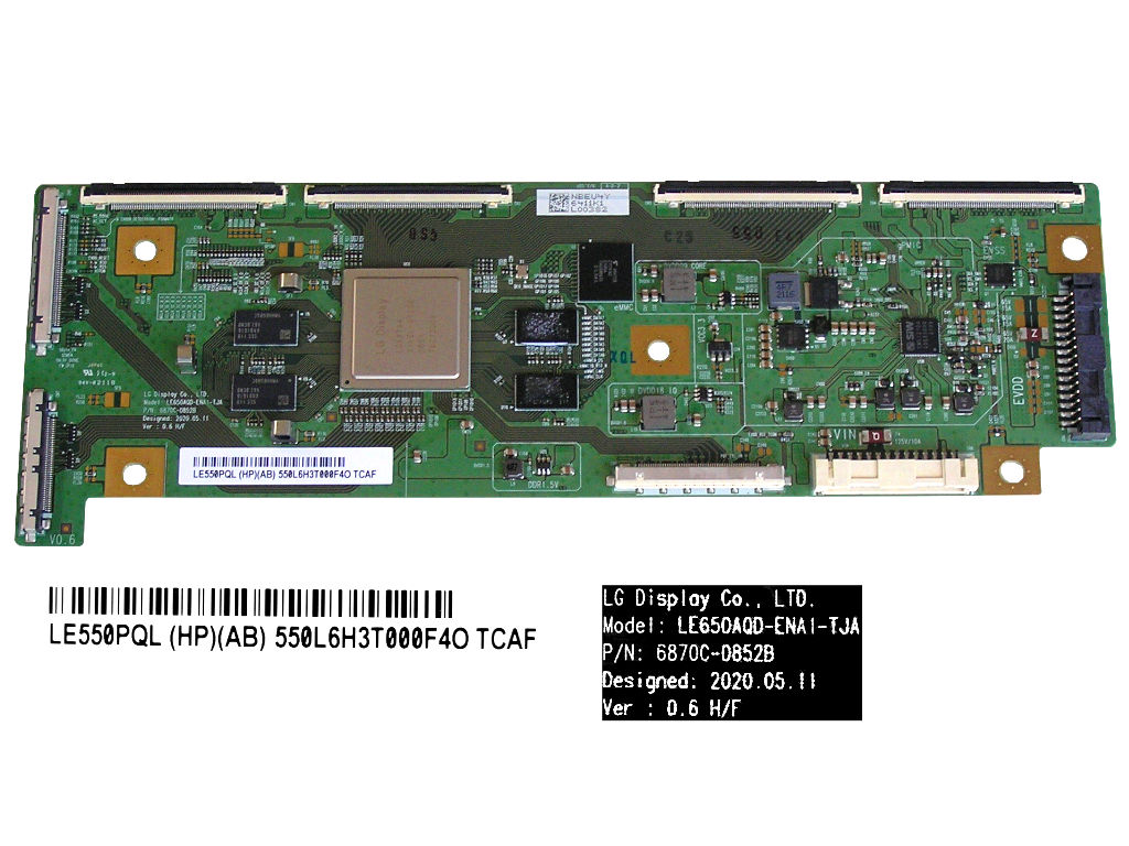 LCD modul T-CON OLED LE650AQD-ENA1-TJA / T-CON board O-LED 6870C-0852B / LE550PQL (HP)(AB) / 550L6H3T000F4O