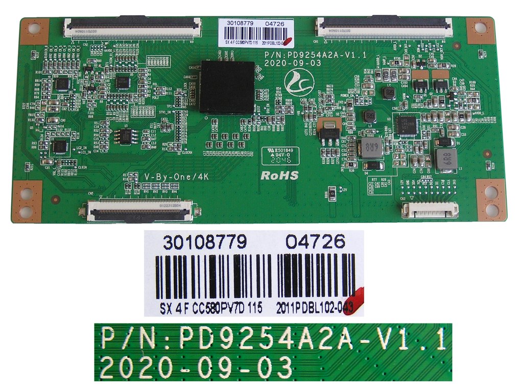 LCD modul T-CON PD9254A2A-V1.1 / TCON board Vestel 30108779 / SX4FCC580PV7D