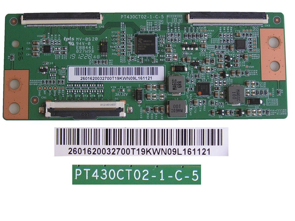 LCD modul T-CON PT430CT02-1-C-5 / TCON board PT430CT02-1-C-5