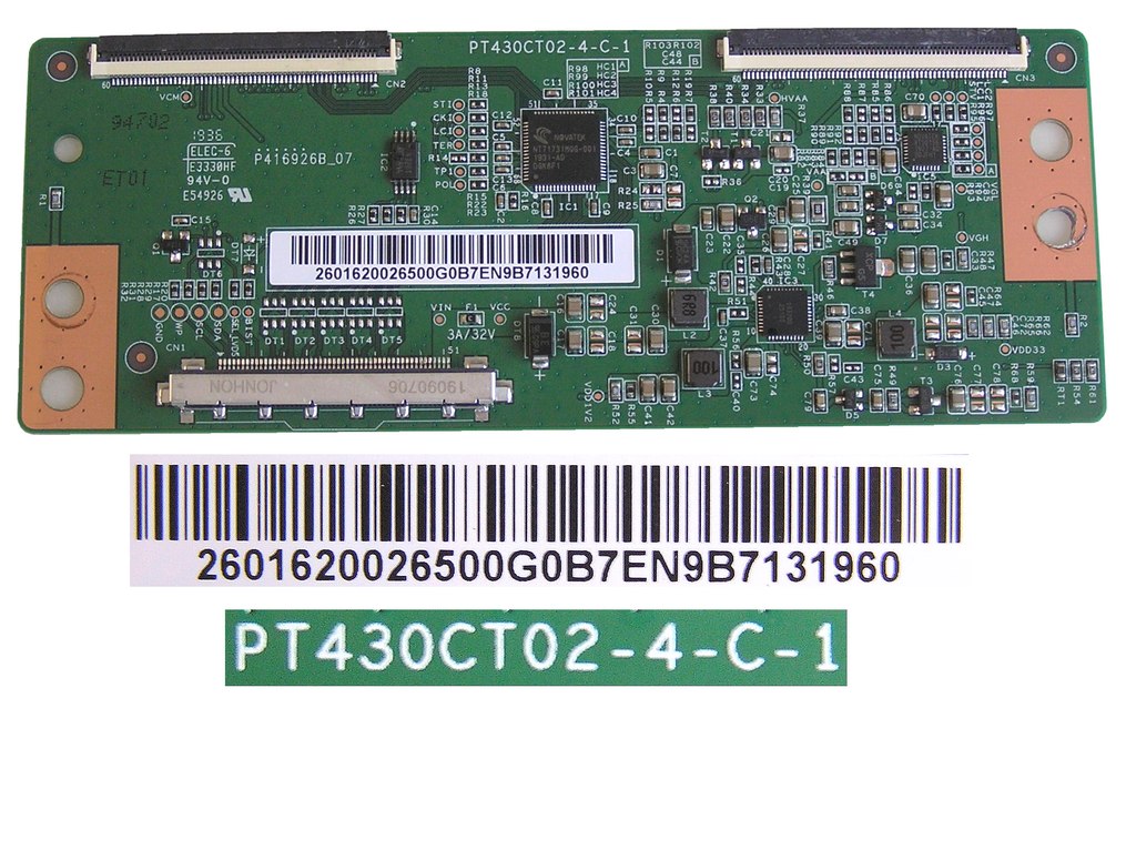 LCD modul T-CON PT430CT02-4-C-1 / TCON board PT430CT02-4-C-1