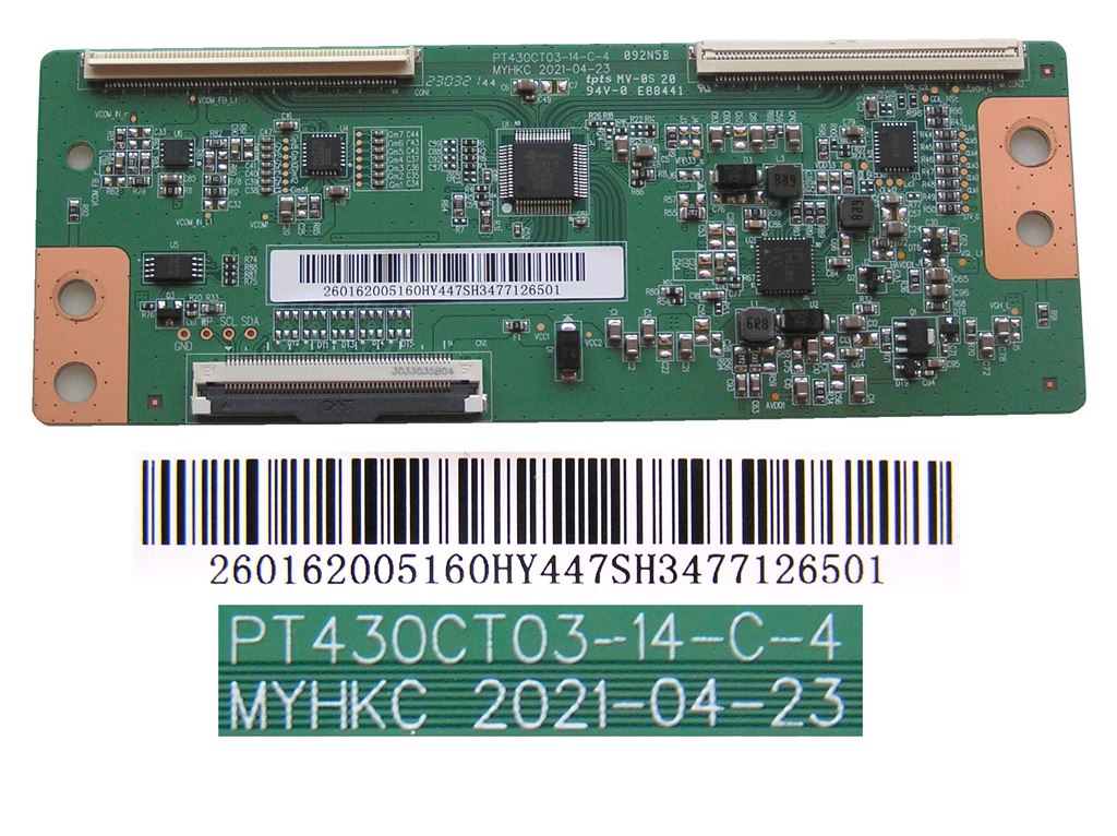LCD modul T-CON PT430CT03-14-C-4 / TCON board 260162005160HY447