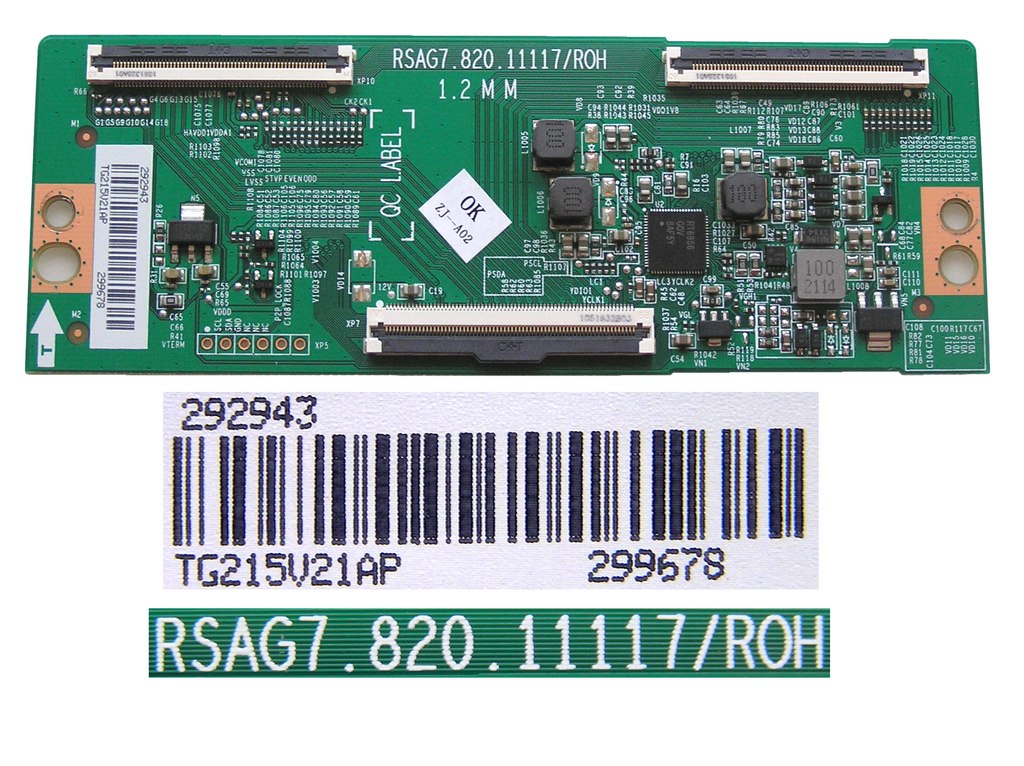 LCD modul T-CON RSAG7.820.11117/ROH / TCON board T292943 / 299678 / RSAG7-820-11117