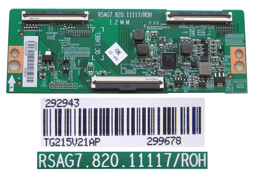 LCD modul T-CON RSAG7.820.11117/ROH /  TCON board T292943 / 299678 / RSAG7-820-11117
