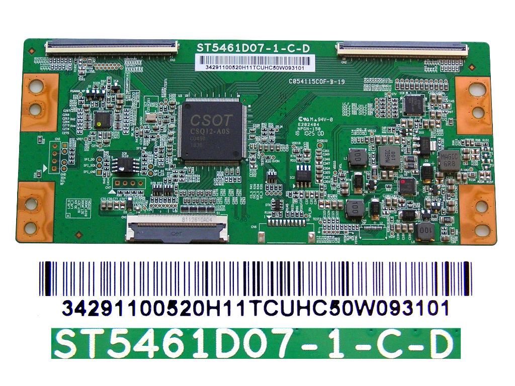 LCD modul T-CON ST5461D07-1-C-D / T-con board C054115C0F-B-21 / 34291100520H11HCUH